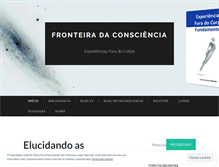 Tablet Screenshot of fronteiradaconsciencia.com